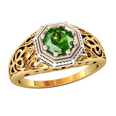 Купить кольцо кц130 Женский золотой перстень с крупным камнем. в Минске – Ювелирная мастерская «Мир Золота»